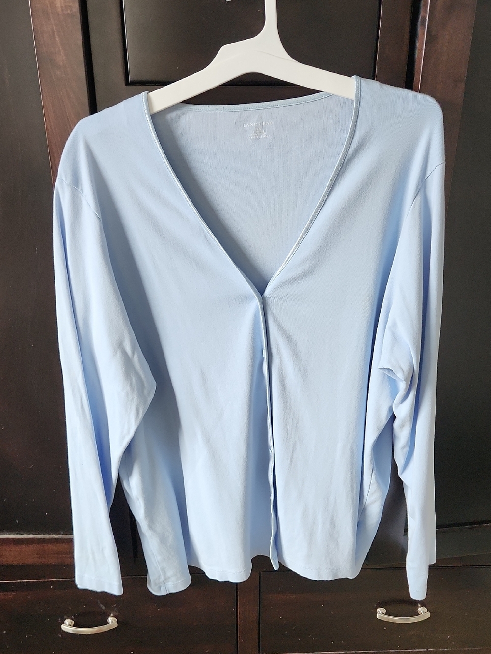 Lands' End Pale Blue Knit Top